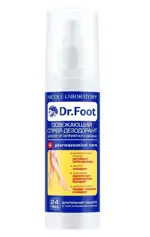 Dr.Foot спрей-дезодорант для ног против неприятного запаха освежающий, спрей, 150 мл, 1 шт. фото