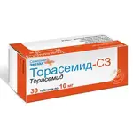 Торасемид-СЗ, 10 мг, таблетки, 30 шт, блистер фото 