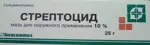 Стрептоцид, 10 %, мазь для местного и наружного применения, 25 г, 1 шт. фото 