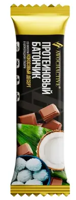 Awochactive Батончик протеиновый со вкусом кокосовый десерт, батончик, 40,0 г, 1 шт. фото