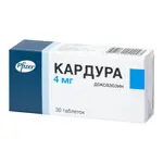 Кардура, 4 мг, таблетки, 30 шт. Кардура, 4 мг, таблетки, 30 шт. фото 3