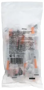 Kanpo Шприц инсулиновый трехкомпонентный U-100, 1 мл, 10 шт, 29G (0.33x13) Kanpo Шприц инсулиновый трехкомпонентный U-100, 1 мл, 10 шт, 29G (0.33x13) фото 1