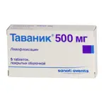 Таваник, 500 мг, таблетки, покрытые оболочкой, 5 шт. фото