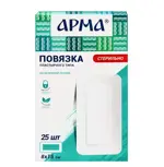 Арма Повязка пластырного типа, 8 см х 15 см, повязка стерильная, 25 шт. фото