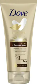 Dove Сияние лета Лосьон для тела с эффектом автозагара, лосьон для тела, 200 мл, 1 шт. фото