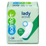 Somfort Lady Active Normal Прокладки впитывающие, прокладки урологические, 24 шт, 3 капли фото