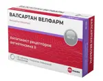 Валсартан Велфарм, 160 мг, таблетки, покрытые пленочной оболочкой, 30 шт. фото