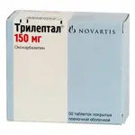 Трилептал, 150 мг, таблетки, покрытые пленочной оболочкой, 50 шт. фото