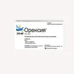 Оренсия, 250 мг, лиофилизат для приготовления раствора для инфузий, 1 шт. фото 