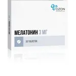 Мелатонин, 3 мг, таблетки, покрытые пленочной оболочкой, 30 шт. фото