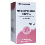 Аминокапроновая кислота, 50 мг/мл, раствор для инфузий, 100 мл, 1 шт. фото 