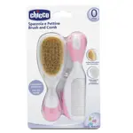 Chicco Набор расческа и щетка, 1 шт, розового цвета фото