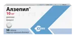 Алзепил, 10 мг, таблетки, покрытые пленочной оболочкой, 56 шт. фото