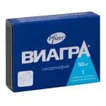 Виагра, 50 мг, таблетки, покрытые пленочной оболочкой, 1 шт. Виагра, 50 мг, таблетки, покрытые пленочной оболочкой, 1 шт. фото 2