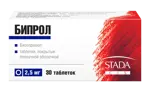 Бипрол, 2.5 мг, таблетки, покрытые пленочной оболочкой, 30 шт. Бипрол, 2.5 мг, таблетки, покрытые пленочной оболочкой, 30 шт. фото 2
