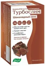 Турбослим белковый батончик для похудения, батончик, 50 г, 4 шт, шоколадный кекс фото 