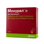 Монурал, гранулы для приготовления раствора для приема внутрь, 2 г, 1 шт. фото 