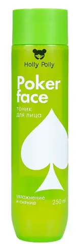 Holly Polly Poker Face Тоник для лица Увлажнение и Сияние, тоник для лица, 250 мл, 1 шт. фото