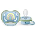 AVENT Ultra Air пустышка силиконовая ортодонтическая с футляром, 0-6 месяцев, 1 шт, арт. SCF086/03 фото