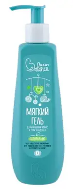 Baby balance мягкий гель для очищения волос и тела младенца, гель, 250 мл, 1 шт. фото