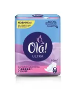 Ola! Ultra Super прокладки Бархатистая сеточка, прокладки гигиенические, 8 шт, ультратонкие фото