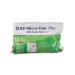 BD Micro-Fine Plus Шприц инсулиновый U-40 с несъемной иглой, 1 мл, шприц в комплекте с иглой, 10 шт, 30G (0.30x6 мм) фото