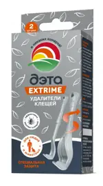 Дэта Extrime Удалители клещей, 2 шт, для людей и животных фото 