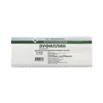 Эуфиллин, 24 мг/мл, раствор для внутривенного введения, 5 мл, 10 шт. фото