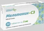 Мелатонин-СЗ, 3 мг, таблетки, покрытые пленочной оболочкой, 30 шт. фото