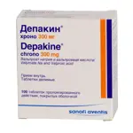Депакин хроно, 300 мг, таблетки пролонгированного действия, покрытые оболочкой, 100 шт. фото