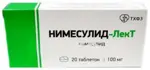 Нимесулид-ЛекТ, 100 мг, таблетки, 20 шт. фото 