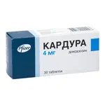 Кардура, 4 мг, таблетки, 30 шт. Кардура, 4 мг, таблетки, 30 шт. фото 2
