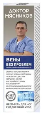 Доктор Мясников Вены без проблем, крем-гель, 125 мл, 1 шт. фото