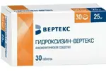 Гидроксизин-Вертекс, 25 мг, таблетки, покрытые оболочкой, 30 шт. фото 