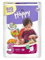 Bella Baby Happy Junior подгузники детские, р. 5, 58 шт, 12-25 кг фото