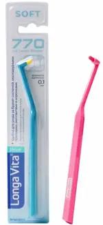 Longa Vita Prof Монопучковая зубная щетка, 1 шт, цвет в ассортименте, мягкая фото