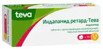 Индапамид ретард-Тева, 1.5 мг, таблетки с контролируемым высвобождением, покрытые пленочной оболочкой, 30 шт. фото