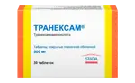 Транексам, 500 мг, таблетки, покрытые пленочной оболочкой, 30 шт. Транексам, 500 мг, таблетки, покрытые пленочной оболочкой, 30 шт. фото 1