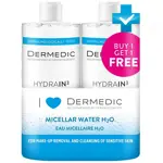 Дермедик Hydrain 3 Hialuro Micellar Water H2O, вода мицеллярная, 500мл, 2 шт. фото