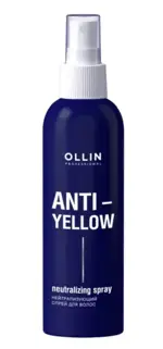 Ollin anti-yellow спрей для волос нейтрализующий, спрей, 150 мл, 1 шт. Ollin anti-yellow спрей для волос нейтрализующий, спрей, 150 мл, 1 шт. фото 1