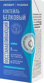 Леовит pharma коктейль белковый восстанавливающий, порошок, 200 мл, 1 шт, нейтральный фото
