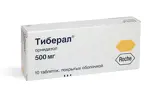Тиберал, 500 мг, таблетки, покрытые пленочной оболочкой, 10 шт. фото