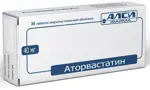 Аторвастатин-АЛСИ, 40 мг, таблетки, покрытые пленочной оболочкой, 30 шт. фото