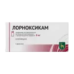 Лорноксикам, 8 мг, лиофилизат для приготовления раствора для внутривенного и внутримышечного введения, 5 шт. фото 