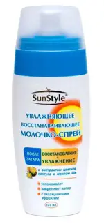 Sun style после загара увлажняющее восстанавливающее, спрей-молочко, 125 мл, 1 шт. фото