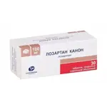 Лозартан Канон, 100 мг, таблетки, покрытые пленочной оболочкой, 30 шт. фото