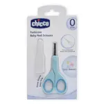 Chicco Ножницы детские с чехлом, 1 шт, голубого цвета фото