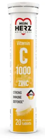 Mein Herz Витамин C + Цинк, таблетки шипучие, 20 шт. фото