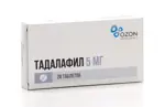Тадалафил, 5 мг, таблетки, покрытые оболочкой, 28 шт. фото