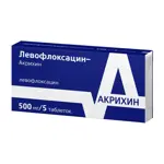 Левофлоксацин-Акрихин, 500 мг, таблетки, покрытые пленочной оболочкой, 5 шт. фото 4